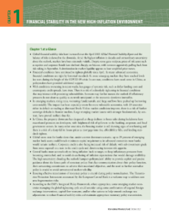 Chapter 1: Financial Stability in the New High-Inflation Environment